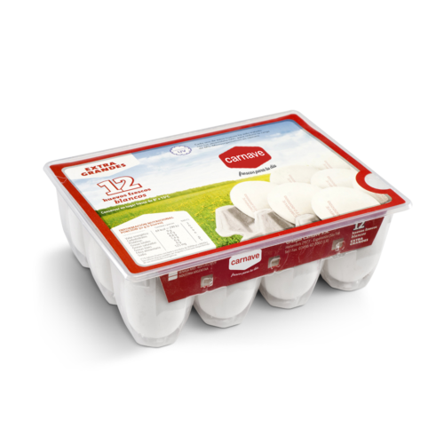 HUEVO BLANCO ESTUCHE X 1 DOCENA