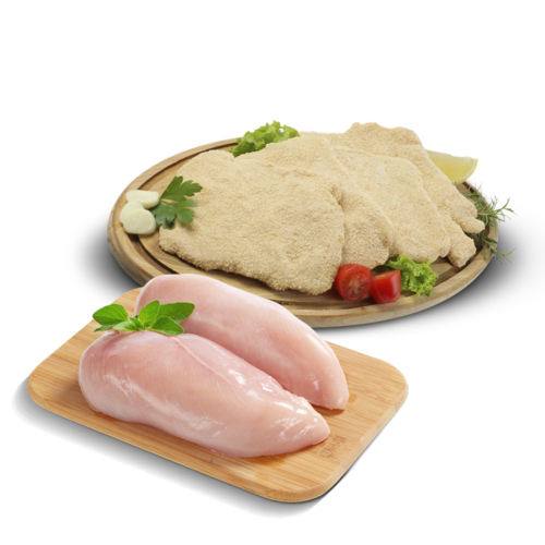 2Kg Milanesa de Pechuga + 2Kg Pechuga