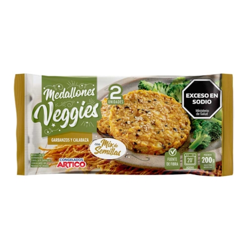 Medallón de Garbanzos y Calabaza x 200grs – Unidad